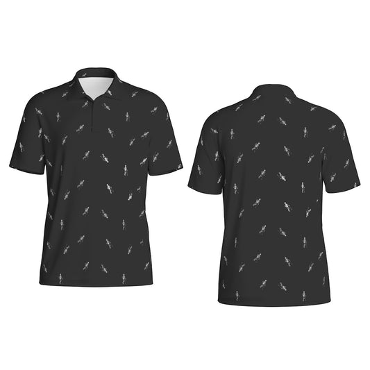 Bad Lie Golf Skeleton Halloween Unisex Golf Polo